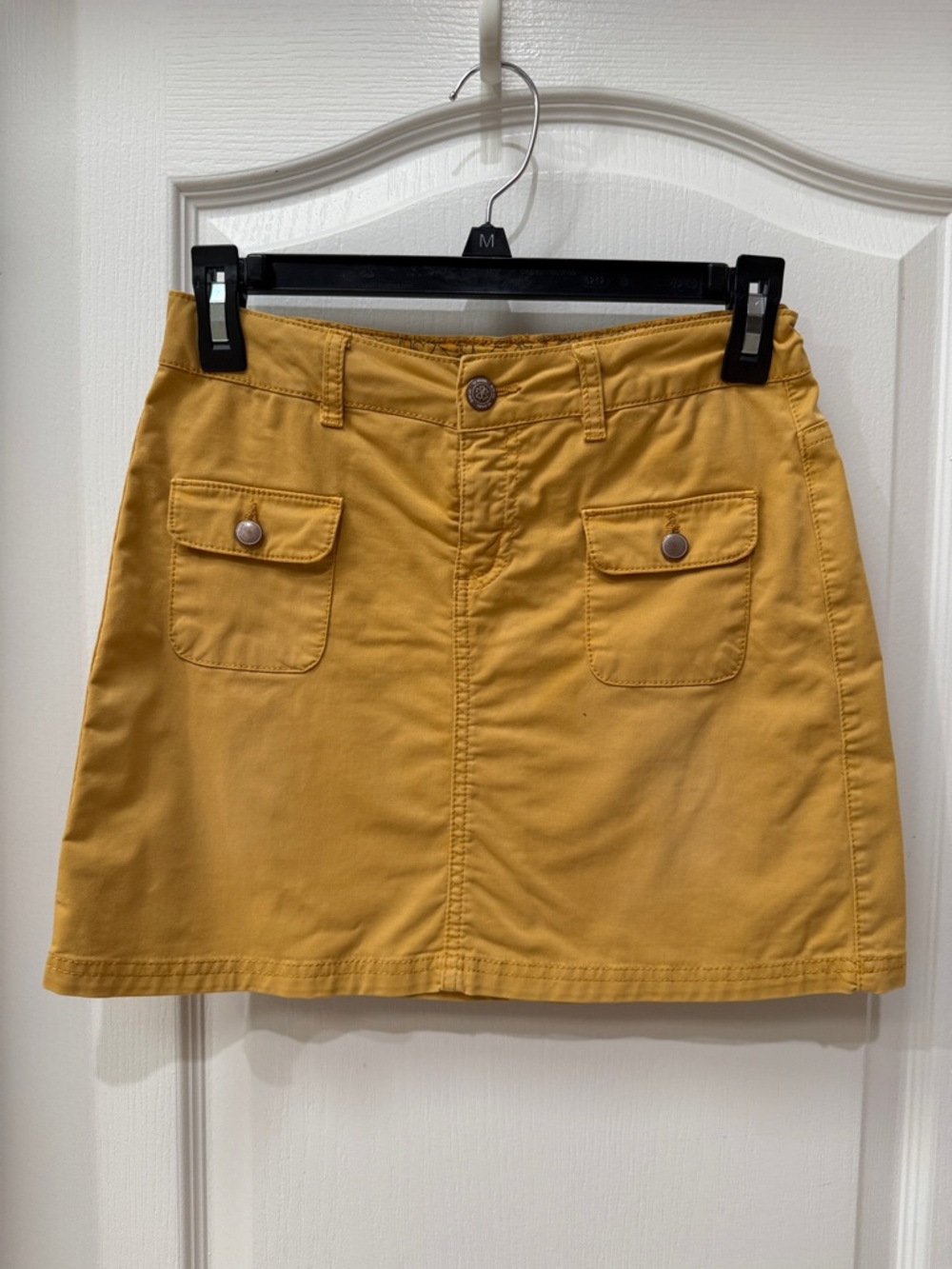 Tao Girls' Mustard Cargo Pocket Mini Skirt - Casual Everyday Y12